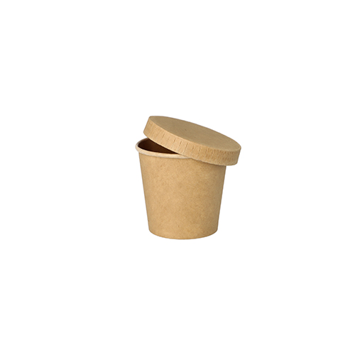 Portionsbecher, Pappe 90 ml Ø 6 cm · 5,8 cm braun