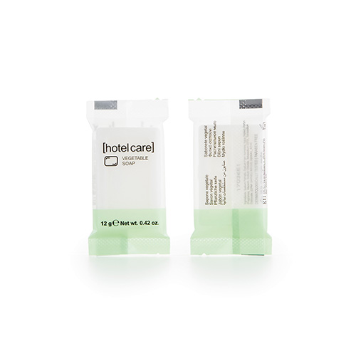 Seifen "Hotel Care" eckig 8 mm x 52 mm x 33 mm "pflanzlich" im Flow Pack