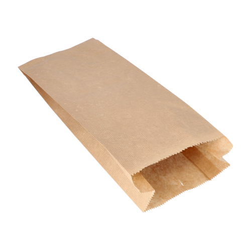Papierfaltenbeutel gefädelt Kraftpapier 35 cm x 15 cm x 7 cm braun Füllinhalt 2,5 kg