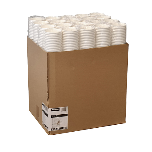 Trinkbecher, Pappe "To Go" 0,4 l Ø 9 cm · 13,9 cm weiss