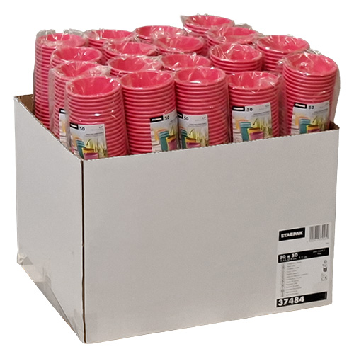 Trinkbecher, Pappe "To Go" 0,2 l Ø 8 cm · 9,2 cm pink