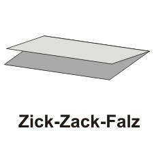 Blatt Handtuchpapier V-Falz 23 cm x 25 cm natur Zick Zack, 1-lagig