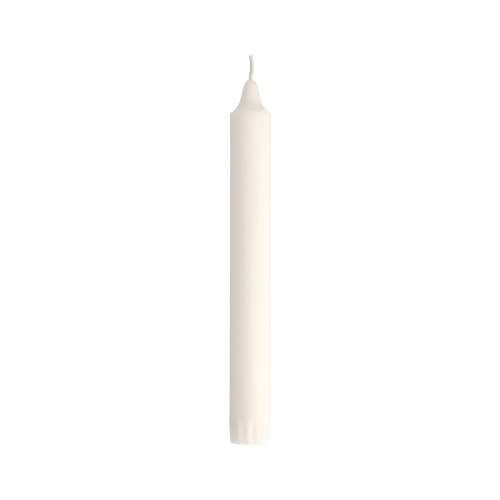 Kronkerzen Ø 2,2 cm · 20 cm weiss aus 100 % Stearin