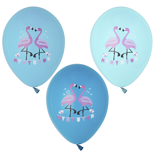 Luftballons Ø 29 cm farbig sortiert "Flamingo" Luftballons Ø 29 cm farbig sortiert "Flamingo"
