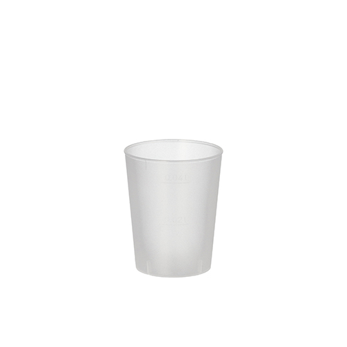 Mehrweg-Gläser für Schnaps PP 4 cl Ø 4,3 cm · 5,2 cm satiniert