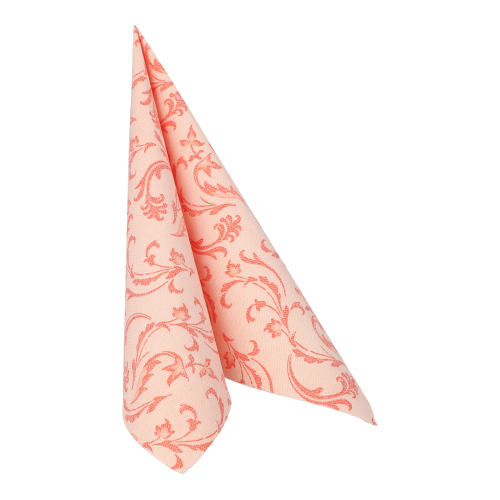 Servietten "ROYAL Collection" 1/4-Falz 40 cm x 40 cm nektarine "Damascato"
