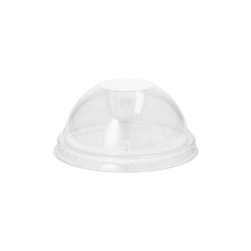 Dom-Deckel, PET Ø 9 cm · 4,5 cm glasklar ohne Lochung