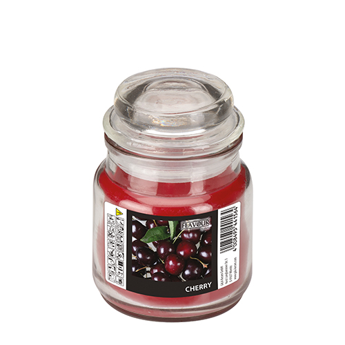 "GALA" Bonbonglas mit Wachsfüllung Ø 60 mm · 85 mm bordeaux - Cherry