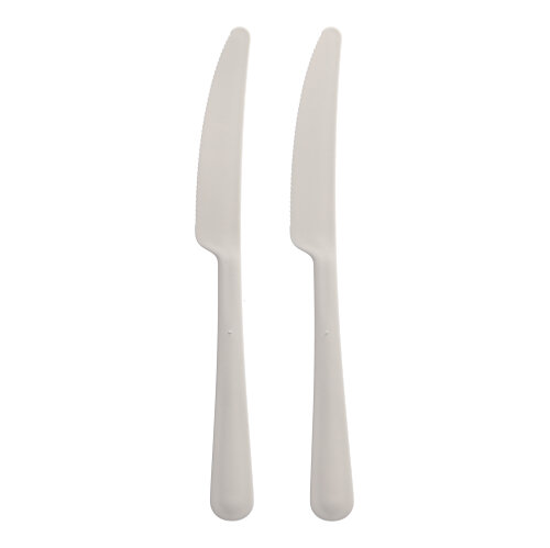 "Circulware" Mehrweg-Messer PP-MF 19,7 cm weiss "Gaia" extra stabil