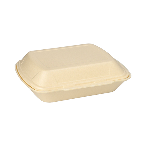 Menüboxen mit Klappdeckel, XPS ungeteilt 7,5 cm x 24,3 cm x 20,8 cm creme