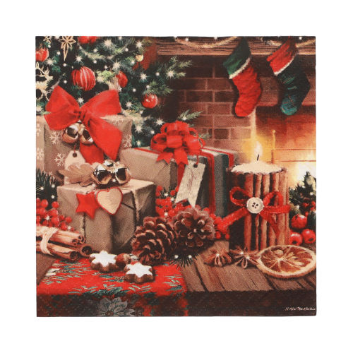 Servietten, 3-lagig 1/4-Falz 33 cm x 33 cm "Cozy Christmas"