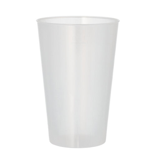 Mehrweg-Trinkbecher PP 0,4 l Ø 8,6 cm · 12,9 cm transluzent extra stabil