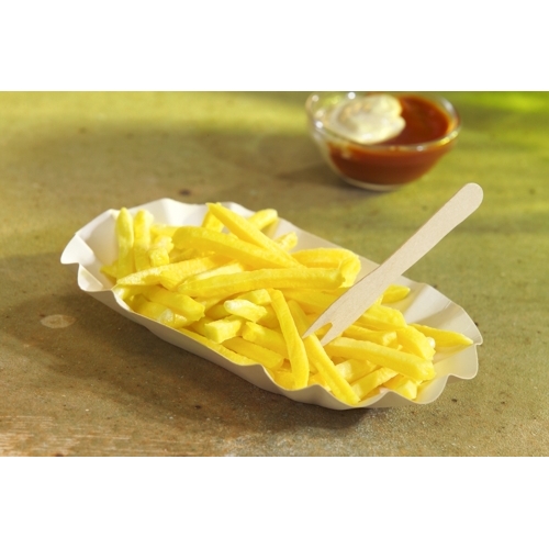 Schalen, Pappe "pure" oval 10,5 cm x 20 cm x 3,5 cm weiss