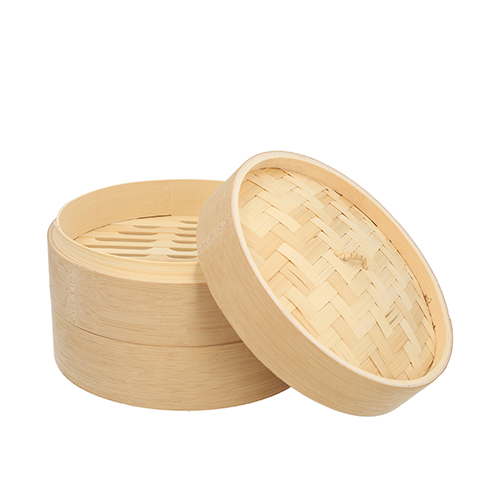 Dampfgarer Bambus "ASIA" Ø 18 cm · 13,5 cm 3-teilig