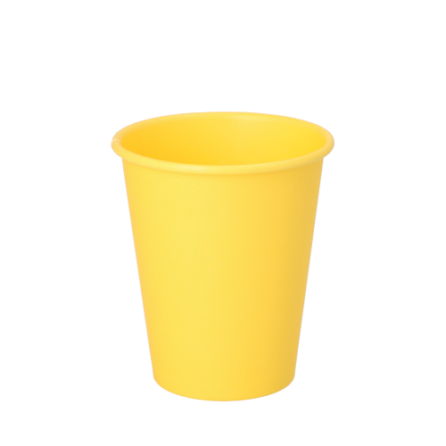 Trinkbecher, Pappe "To Go" 0,2 l Ø 8 cm · 9,2 cm gelb