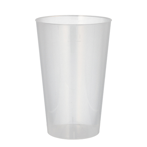 Mehrweg-Trinkbecher PP 0,4 l Ø 8,6 cm · 13 cm transluzent