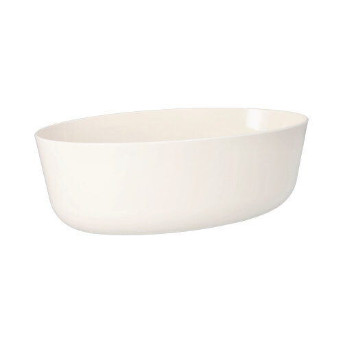 Mehrweg-Schalen oval 2400 ml 9,1 cm x 16,5 cm x 26 cm weiss "Cella"