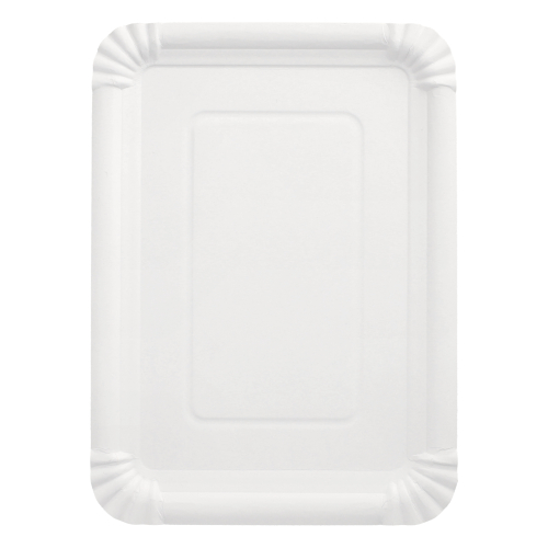 Teller, Pappe "pure" eckig 21,5 cm x 29 cm weiss