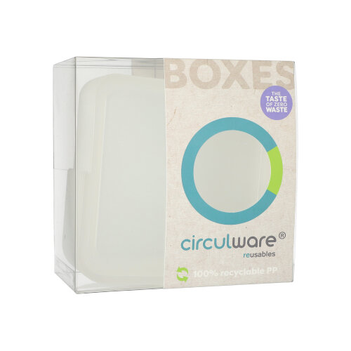 "Circulware" Deckel für Schalen Mix & Match eckig 2,5 cm x 15,6 cm x 15,6 cm transparent