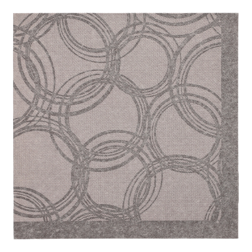 Servietten "ROYAL Collection" 1/4-Falz 40 cm x 40 cm grau "Bubbles"