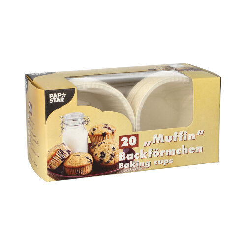 Muffins-Backförmchen Ø 5 cm · 3,5 cm weiss