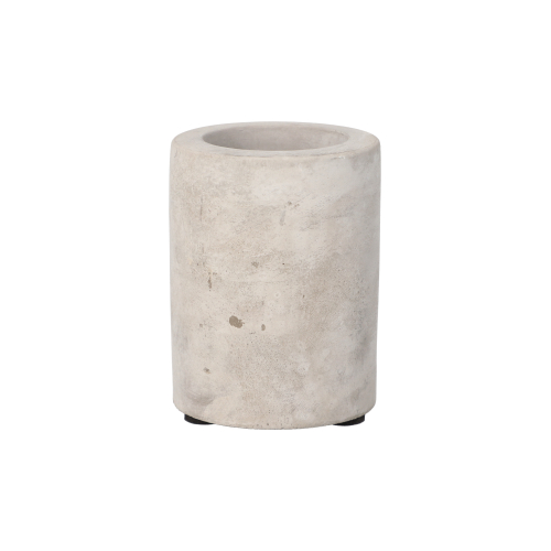 Kerzenhalter Beton Ø 6 cm · 8 cm grau für Teelichte und Stabkerzen
