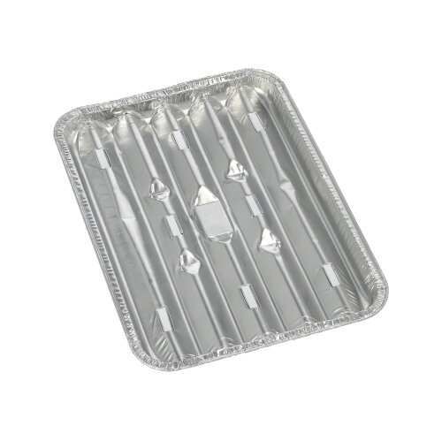 Grillschalen, Alu eckig 1,4 cm x 16,3 cm x 22,7 cm