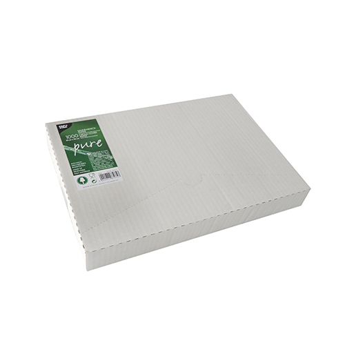 Blatt Sahneabdeckpapier 32 cm x 22 cm weiss mit Palmwachsbeschichtung