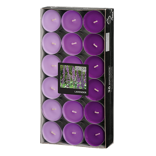 "GALA" Duftlichte Ø 38 mm · 17 mm violett - Lavender "Ton in Ton"