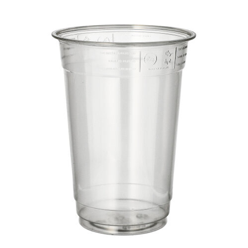 Trinkbecher "Hurricane", PET 0,4 l Ø 9,5 cm · 12,9 cm glasklar