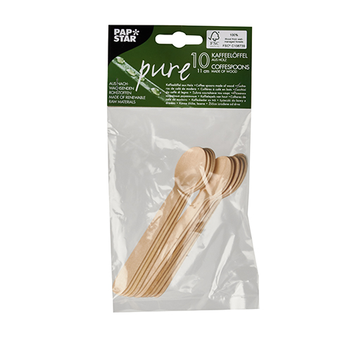 Kaffeelöffel, Holz "pure" 11 cm