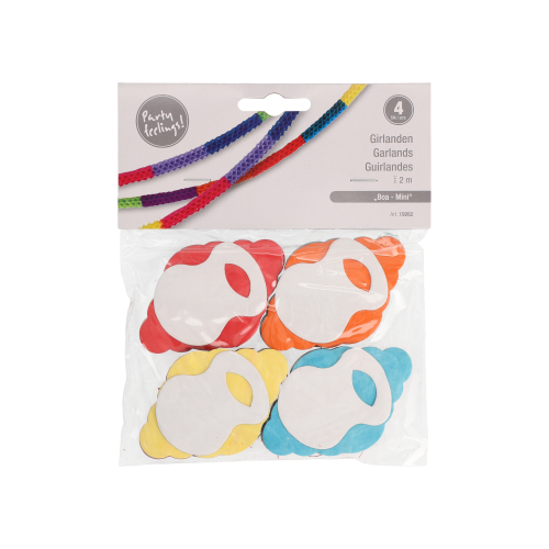 Girlanden, Papier 2 m "Boa - Mini"
