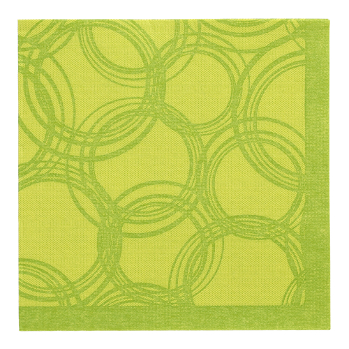 Servietten "ROYAL Collection" 1/4-Falz 40 cm x 40 cm limonengrün "Bubbles"
