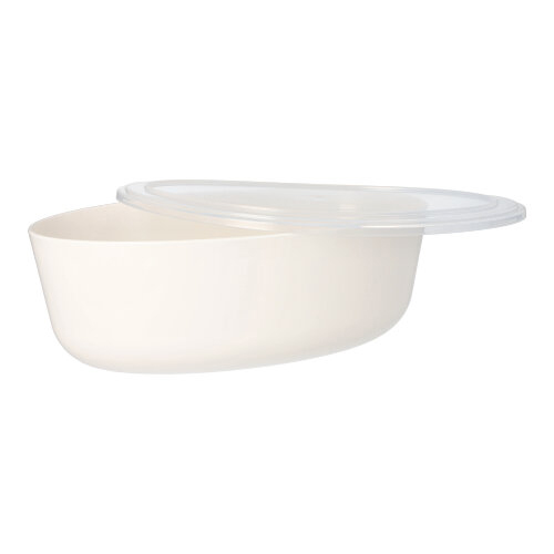 Mehrweg-Schalen oval 2400 ml 9,1 cm x 16,5 cm x 26 cm weiss "Cella"