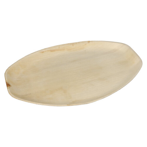 Tabletts, Palmblatt "pure" oval 3 cm x 43 cm x 29 cm natur