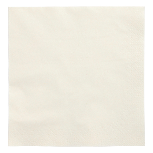 Servietten, 3-lagig 1/4-Falz 40 cm x 40 cm creme