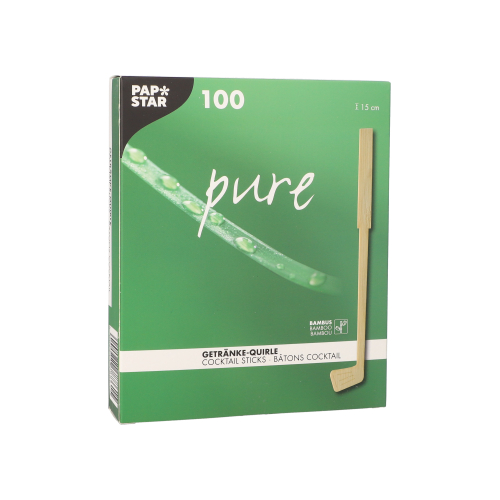 Getränke-Quirle, Bambus "pure" 15 cm "Golf"