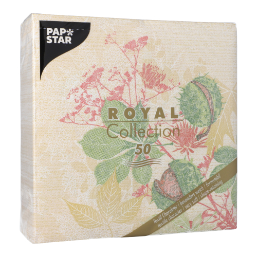 Servietten "ROYAL Collection" 1/4-Falz 40 cm x 40 cm "Autumn Leaves"
