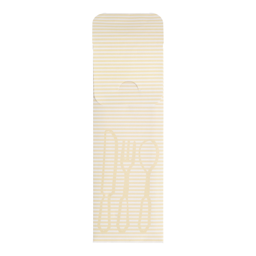 Bestecktaschen 23,5 cm x 7,3 cm creme inkl. farbiger Serviette
