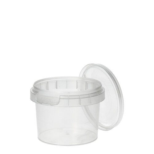 Feinkostbecher, PP rund 120 ml Ø 6,9 cm · 5,1 cm transparent mit Originalitätsverschluss