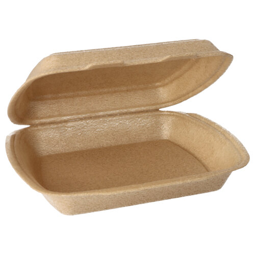 Menüboxen mit Klappdeckel, XPP ungeteilt 7 cm x 20,5 cm x 24 cm beige