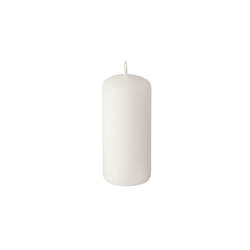 Stumpenkerzen Ø 40 mm · 90 mm weiss