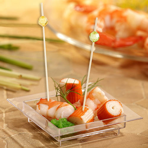 Fingerfood - Picker 12 cm farbig sortiert "Pearl"