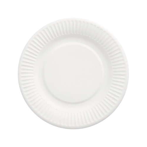 Teller, Pappe "pure" rund Ø 19 cm weiss extra stark