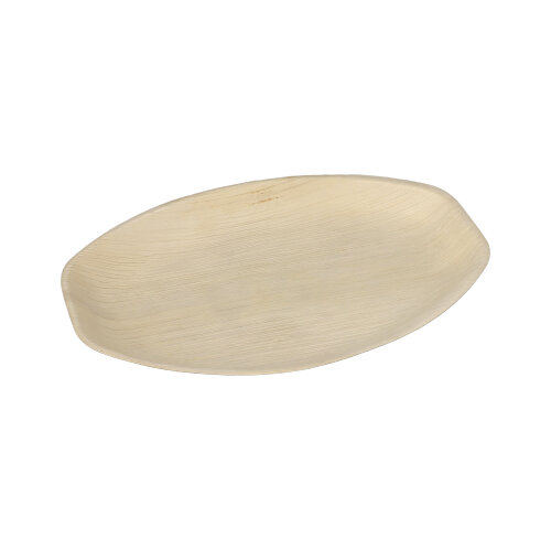 Tabletts, Palmblatt "pure" oval 3 cm x 29 cm x 21 cm natur