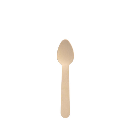 Kaffeelöffel Holz, gewachst 11 cm