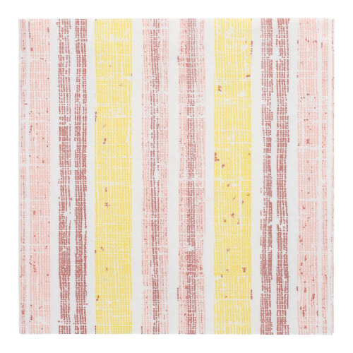 Servietten "ROYAL Collection" 1/4-Falz 40 cm x 40 cm gelb "Stripes"