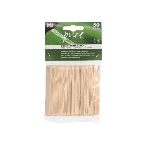 Pommes-Frites-Gabeln, Holz "pure" 8,5 cm