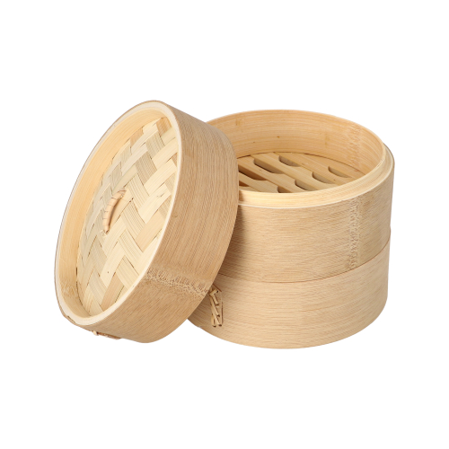 Dampfgarer Bambus "ASIA" Ø 15 cm · 13,5 cm 3-teilig
