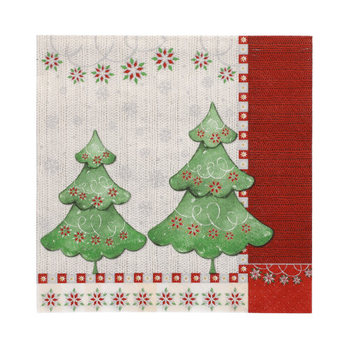 Servietten, 3-lagig 1/4-Falz 33 cm x 33 cm "Winter Harmony"